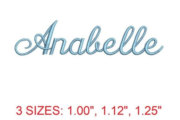 Annabelle Embroidery Font: Sophisticated Stitching