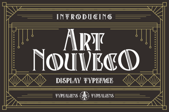 Art Nouveco: A Typeface Bridging Eras with Elegant Geometry