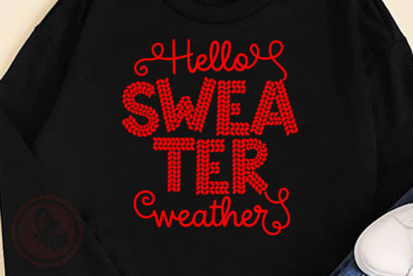 Bring Cozy Charm to Your Designs with SWEATER Weather Yarn Font