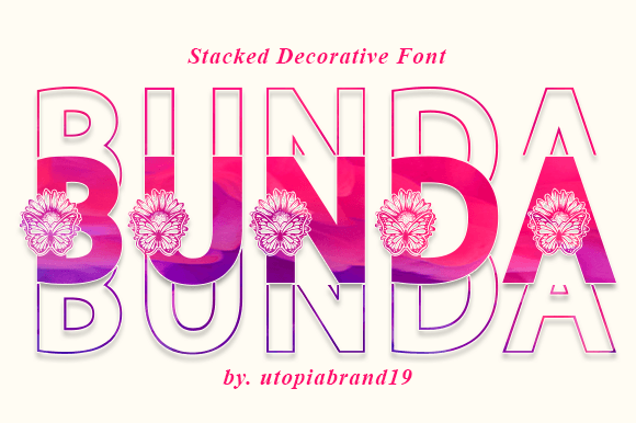 Bunda: A Natural Display Font for Authentic Design Projects