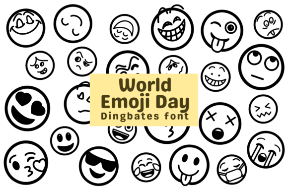 Celebrate World Emoji Day with Dingbat Font Fun