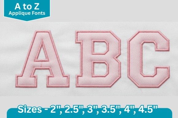 Classic Varsity Applique Font: A Bold Embroidery Staple