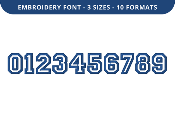 College Outline Font 0 to 9: Stylish Numbers for Modern Design