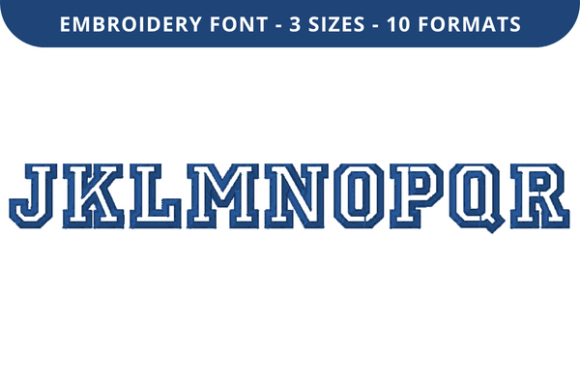College Outline Font J to R: A Fresh Take on Varsity Style