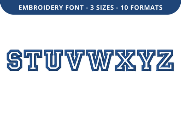 College Outline Font S to Z: The Varsity Lettering for Modern Creators