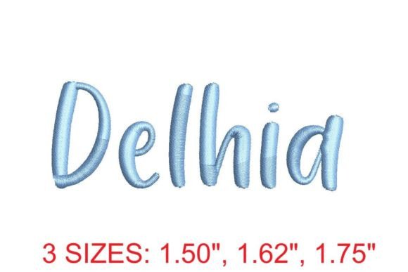 Delhia Embroidery Font: A Touch of Elegance for Your Creations
