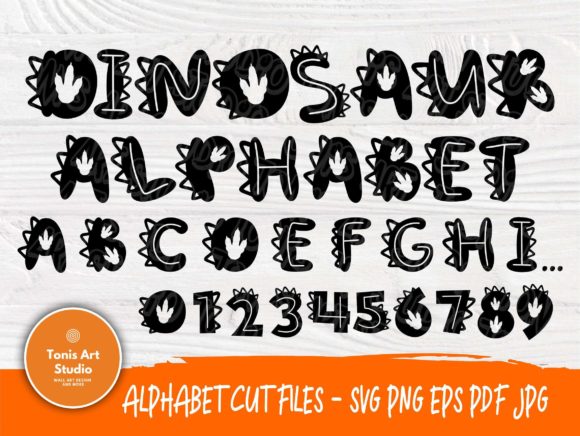 Dinosaur Font | Dinosaur Alphabet for Creative Projects