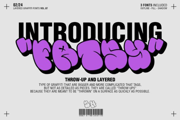 Fatsy: The Bold Graffiti Font with Layered Street Style