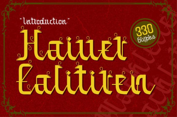 Haiver Ealitiren: A Modern Gothic Font for Medieval-Inspired Design