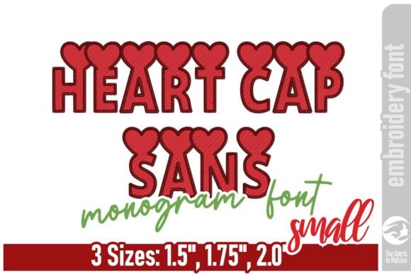 Heart Cap Sans Monogram Font: Designing with Durable Charm