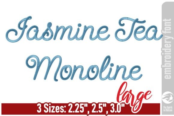 Jasmine Tea Monoline: The Art of Delicate Embroidery