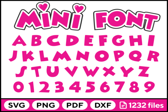 Mouse Font: Playful SVG, PNG, and DXF Alphabet for Crafters