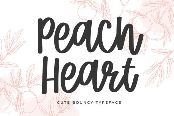 Peach Heart: A Friendly Handwritten Font for Modern Creators
