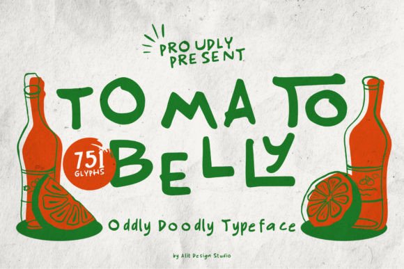 The Whimsical Charm of the Tomato Belly Typeface