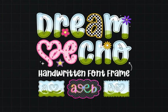 Unleash Creative Energy with the Dream Echo Canva Font Frame Template