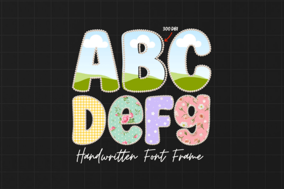 Unlock Creative Projects with Pearl Font Alphabet Canva Frame