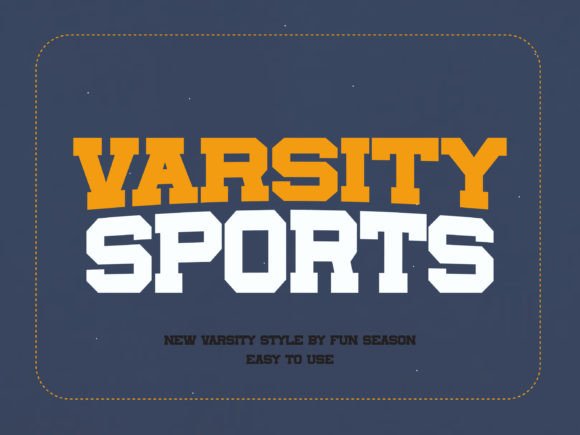 Varsity Sports: The Font That Brings Team Spirit to Your Brand